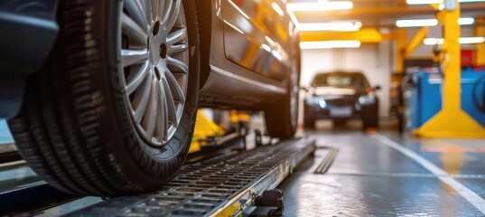Professional Auto Repair Shop: Detailed Tire Inspection Process for Vehicle Maintenance