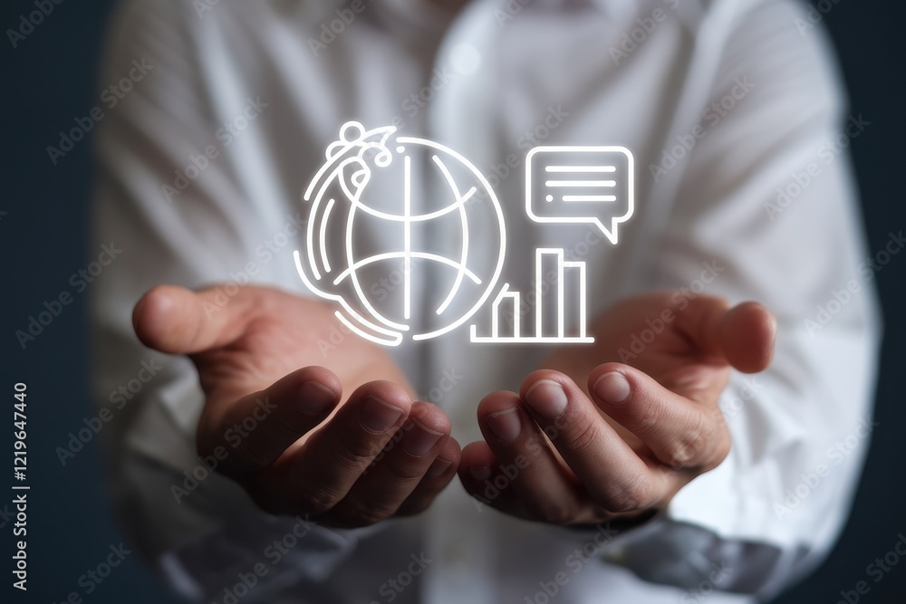 Poster global business analytics: visualizing worldwide data and communication