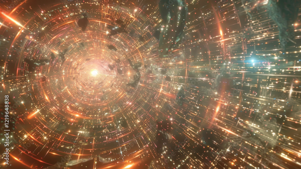 Poster exploring the realm of quantum supremacy in chaotic environments