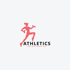 athletics logo design vector