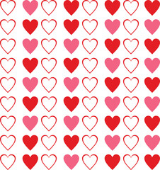 seamless pattern with hearts