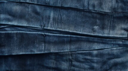 Close-up Blue Denim Texture Fabric Background, High-Resolution Textile Pattern for Design and Decoration