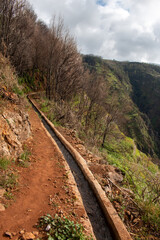Levada in the mountains, Madeira, Portugal