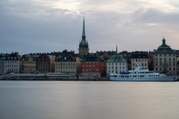 Obraz premium Stockholm Skyline at Sunset