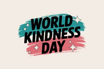 Graphic design celebrating World Kindness Day.