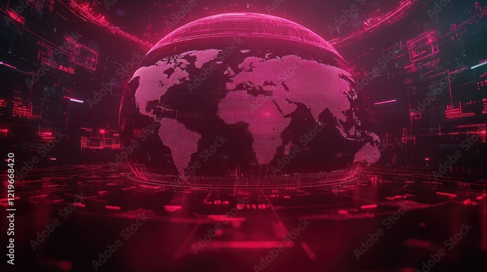 Poster global network data visualization