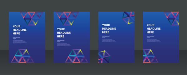 Modern presentation slide templates. Infographic elements template set for web, print, annual report brochure, magazine, business flyer leaflet marketing and advertising template. Vector Illustration.