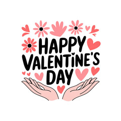 Valentine Day Typography T Shirt Design