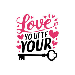 Valentine Day Typography T Shirt Design