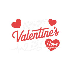 Valentine Day Typography T Shirt Design