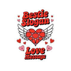 Valentine Day Typography T Shirt Design
