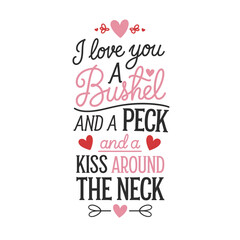 Valentine Day Typography T Shirt Design