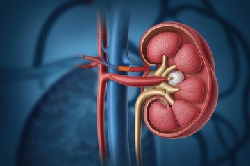 Human Kidney Anatomy: A Detailed 3D Model
