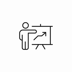 analytics board presentation icon sign vector