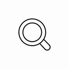 magnifier search icon sign vector