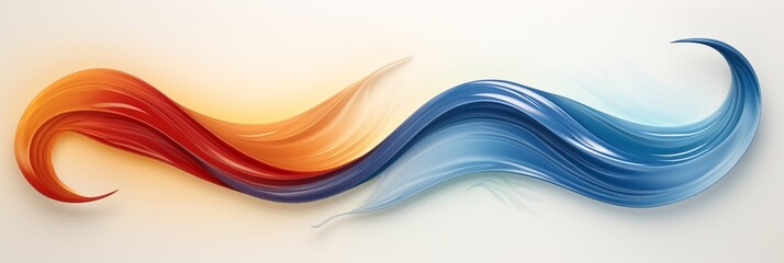 Fototapeta premium Vibrant swirls of color flowing together in harmonious design art. Generative AI