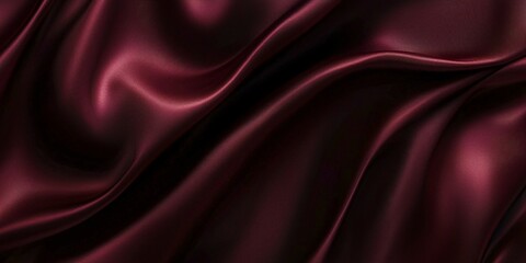 Obraz premium Luxurious Burgundy Satin Background with smooth flowing textures and a soft sheen