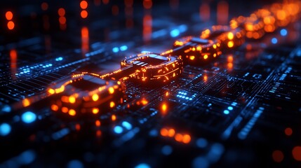 An abstract visualization of cryptocurrency growth