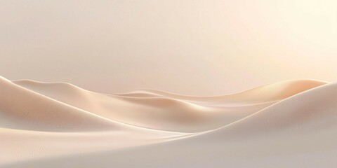 Fototapeta premium Soft Beige Sand Dunes Background with smooth curves and a warm gradient