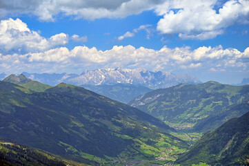 Bad Hofgastein village in valley landscape,Salzburgerland, Austria