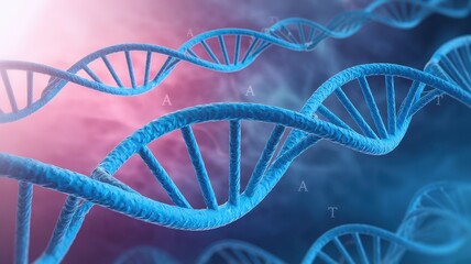 Stunning 3D Render of DNA Double Helix: Exploring the Blueprints of Life