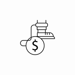 financial weight icon sign vector