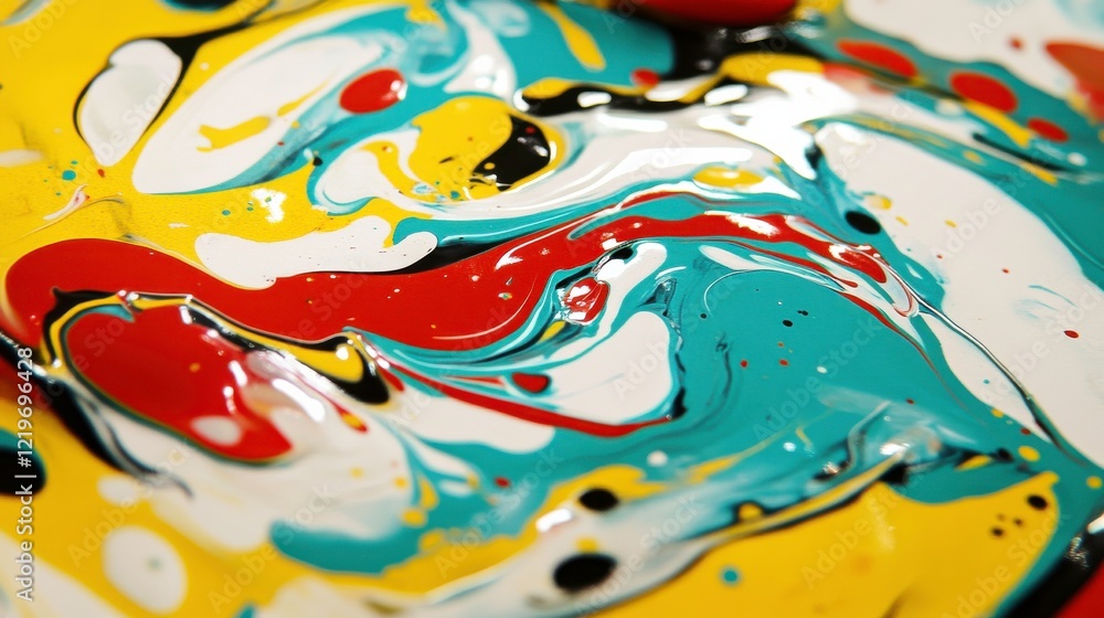 Aufkleber vibrant patterns with dynamic lines and bold colors