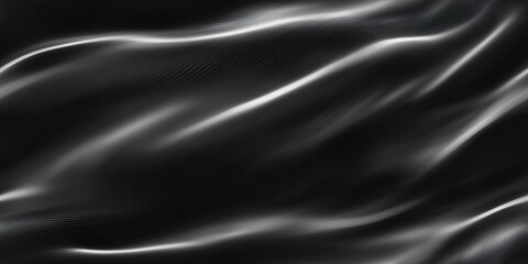 Fototapeta premium Abstract Flowing Black Silk Texture Background