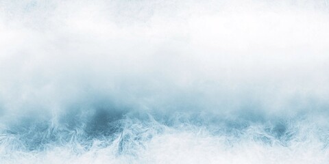 A frosty blue mist background with soft textures and a cloudy gradient effect