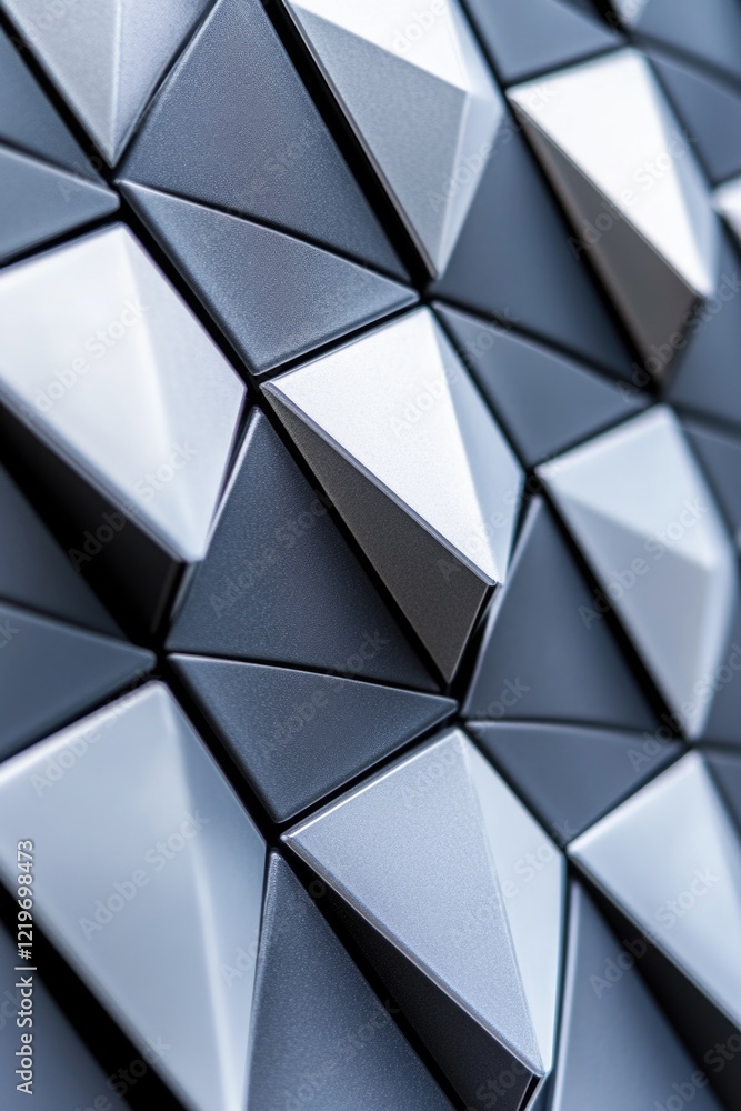 Poster close-up shot of a unique triangle-shaped wall, perfect for architectural or design-related use