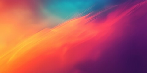 Obraz premium Fiery Gradient Flow Background with Warm Orange and Purple Tones