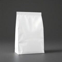 3D Minimalist White Paper Bag with Clean Design – Product Photography Mockup, Studio Lighting, Realistic Texture, High Contrast