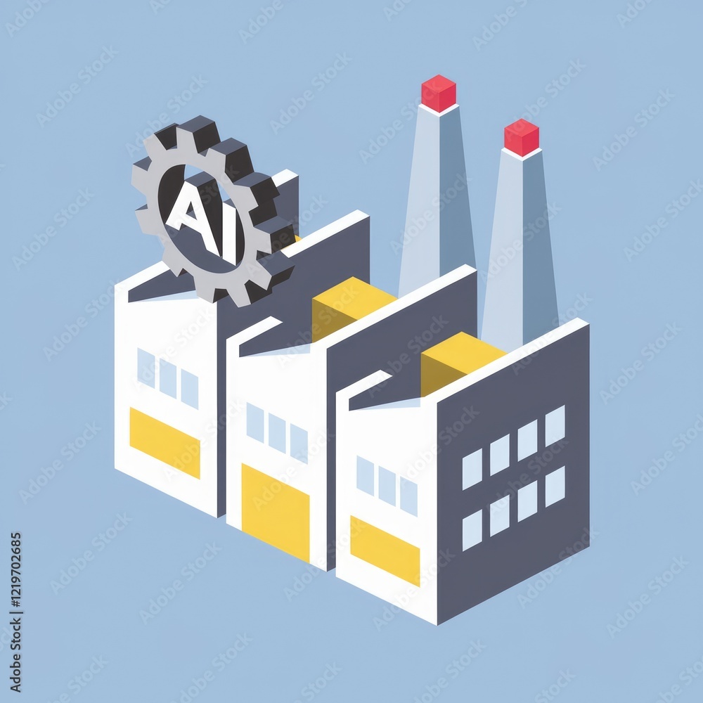Poster AI powered factory automation for efficient production