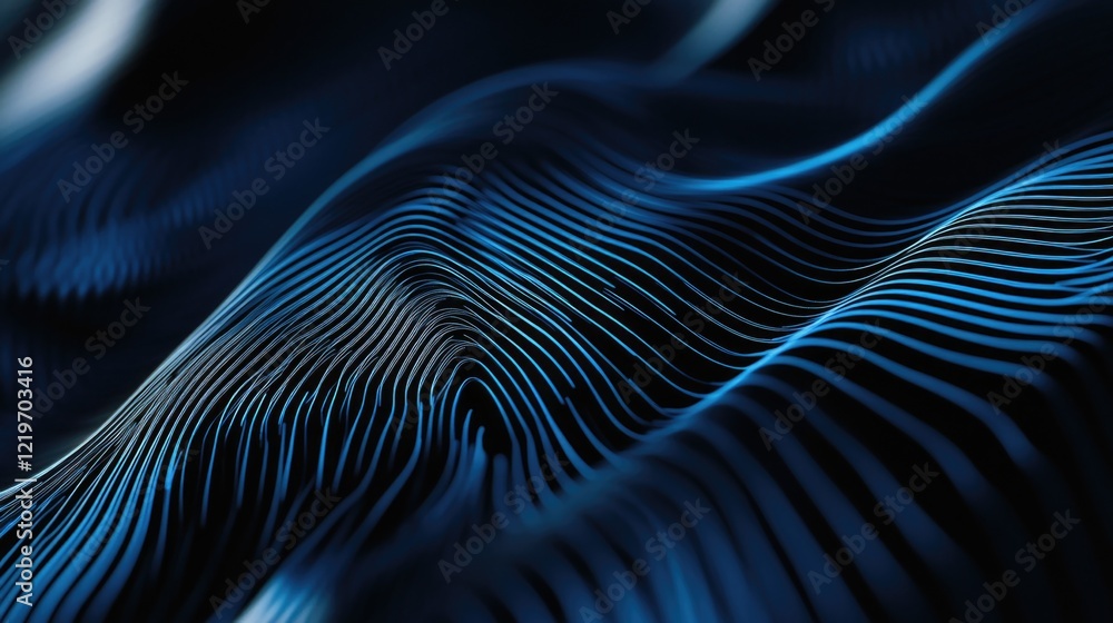 Poster a close-up view of a wavy surface, suitable for use in abstract or design concepts