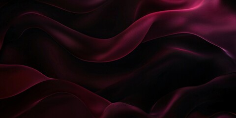 Obraz premium A luxurious dark red background featuring flowing, wave-like textures in deep red and black tones