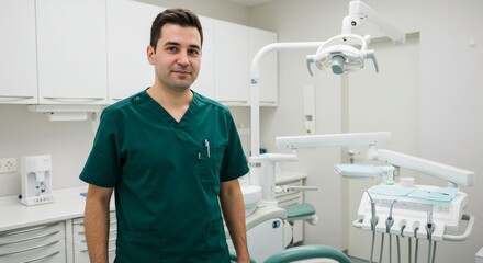 Obraz premium Portrait of a dentist man