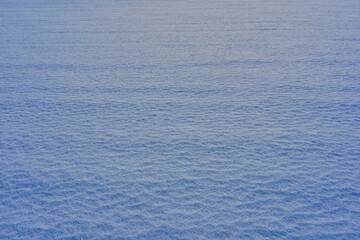 Snow on a field of rural Toten, Norway, in January.