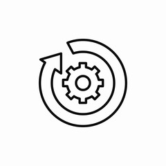 settings update icon sign vector