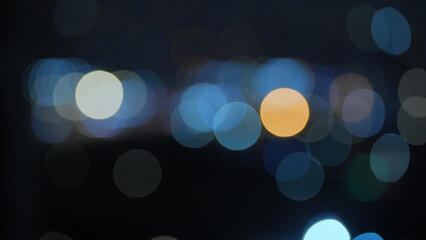 blurred background of night lights in the city