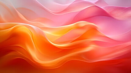 Obraz premium Abstract Orange Pink Wave Pattern Design