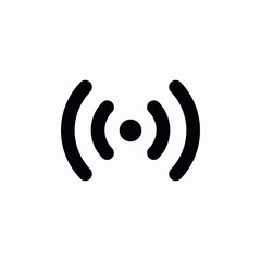 broad signal icon sign vector