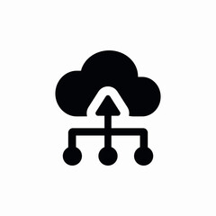 cloud computing icon sign vector