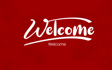 Welcome Back vector art design template