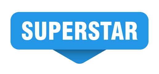 superstar sticker. superstar sign on transparent background