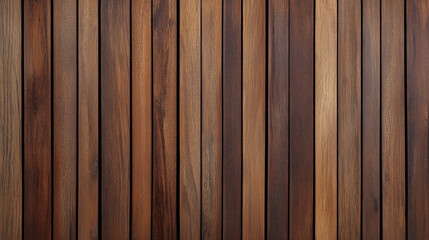 Obraz premium Elegant Smooth Teak Wood Texture Featuring a Deep Golden-Brown Hue, Fine Linear Grains, and a Lustrous Sheen, Ideal for Blending Tropical and Refined Aesthetic Elements