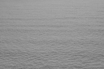 Snow on a field of rural Toten, Norway, in January.