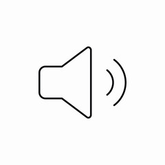 Fototapeta premium notification sound icon sign vector