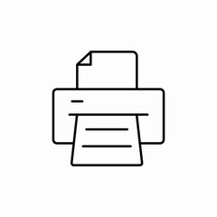 printer device icon sign vector
