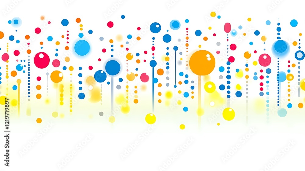 Poster Abstract Colorful Circles Pattern Design Background