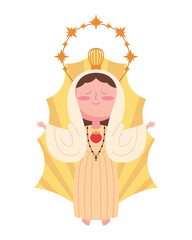 Sacred virgin statue